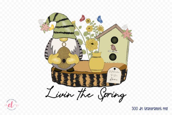Download Spring Gnome PNG Sublimation Design - Design Collection