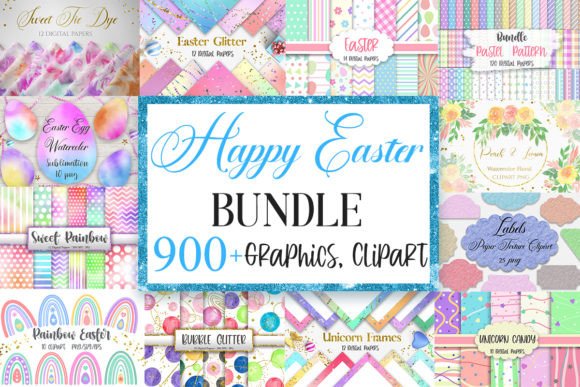 Download Happy Easter Graphics Bundle - Easter graphics Collection