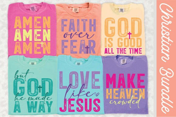 Download Christian PNG Bundle, Neon Colors Png - Bundle Collection