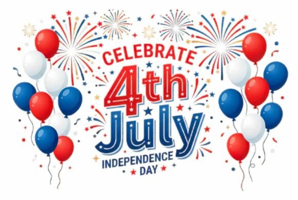 Download 4TH JULY Retro Typography Design - Design Collection
