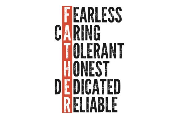 Download Father's Day SVG Design,Fearless,caring - Design Collection