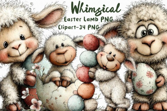 Download Easter Lamb PNG Clipart Bundle - Bundle Collection