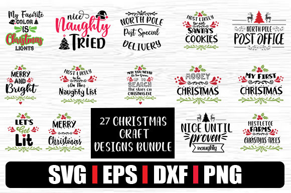 Download 27 Christmas Craft Designs  Bundle - Design Collection