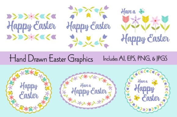 Download Hand Drawn Easter Graphics - Easter graphics Collection