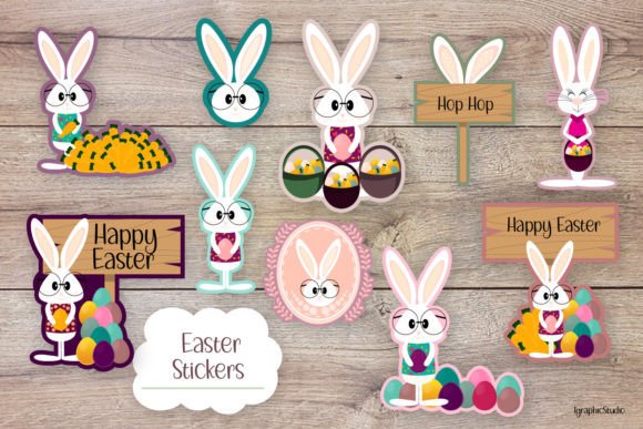 Download Easter Bunny Stickers Bundle - Bundle Collection
