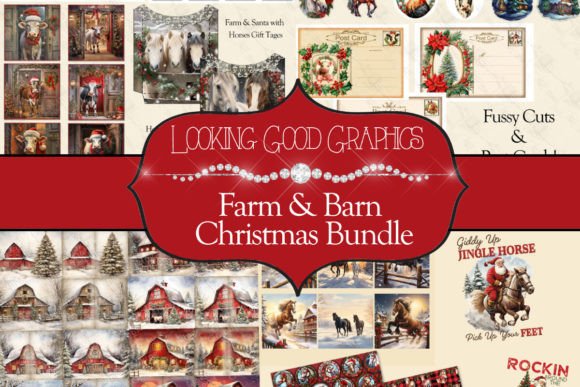Download Christmas Farm &amp; Barn Craft Bundle - Bundle Collection