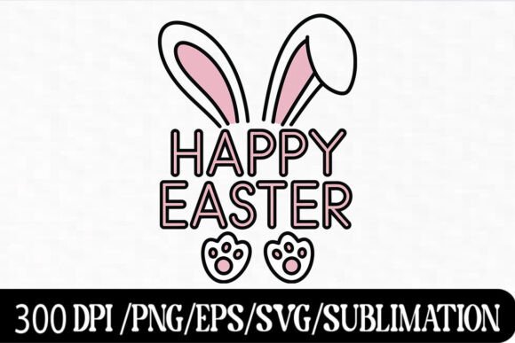 Download Boho Easter Bunny Ears with Bow Design - Design Collection