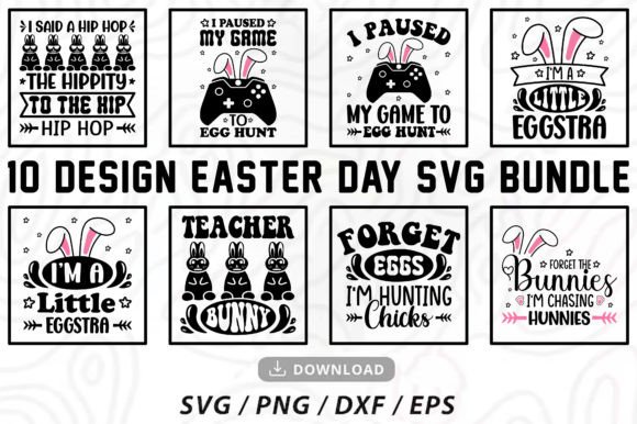 Download Easter Day SVG Quotes Deign Bundle - Bundle Collection