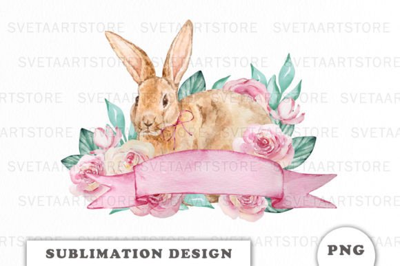 Download Easter Bunny Sublimation Design Png - Design Collection