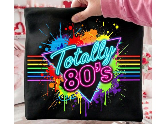 Download Totally 80s Retro Neon Tshirt Design - Design Collection