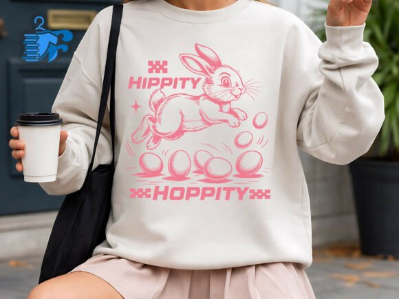Download Hippity Hoppity Cute Easter Bunny Design - Design Collection