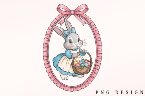 Download Retro Easter Bunny PNG Clipart Design - Design Collection