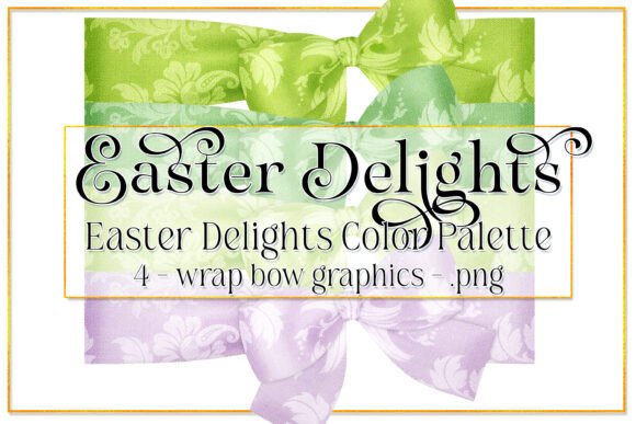 Download Easter Graphics, Flora Wrap Bow Graphics - Premium Bundle
