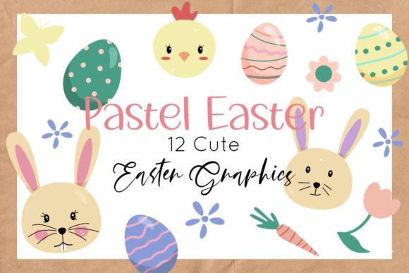 Download Cute Easter Graphics - Pastel Easter - Easter graphics Collection