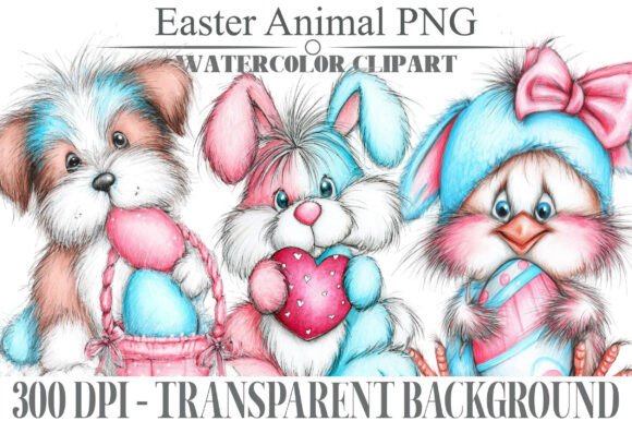 Download Whimsical Easter Animal Clipart Bundle - Bundle Collection