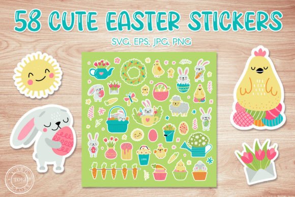 Download Easter Stickers Bundle Pack 58 PNG - Bundle Collection