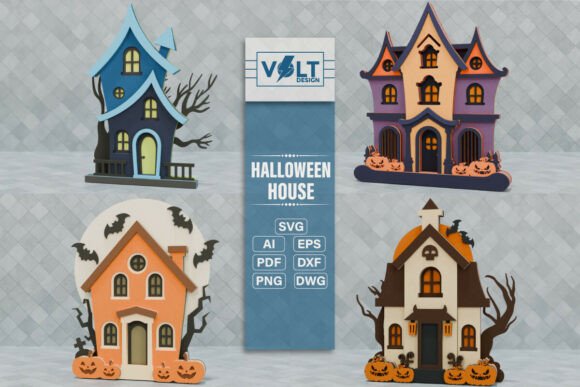 Download Halloween House SVG Laser Craft BUNDLE - Bundle Collection