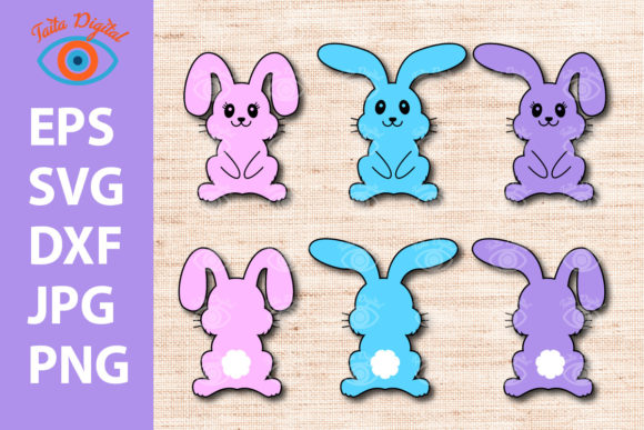 Download Cute Easter Bunny Design - Design Collection
