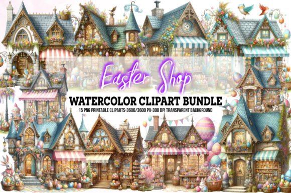 Download Fantasy Easter Shop Clipart Bundle - Bundle Collection
