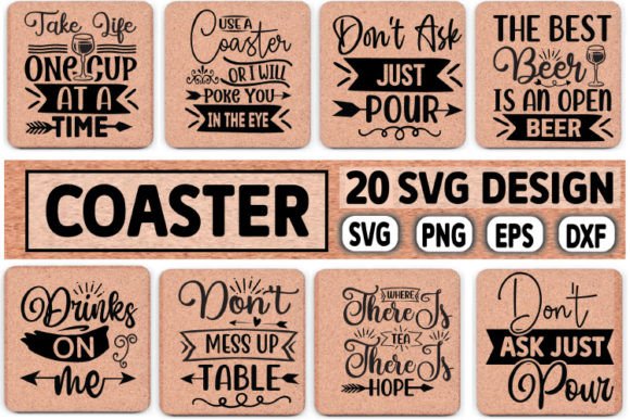 Download Coaster Svg Bundle, Coaster Svg Design - Design Collection