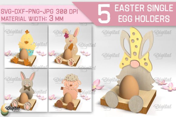 Download Easter Single Egg Holder SVG Bundle - Bundle Collection