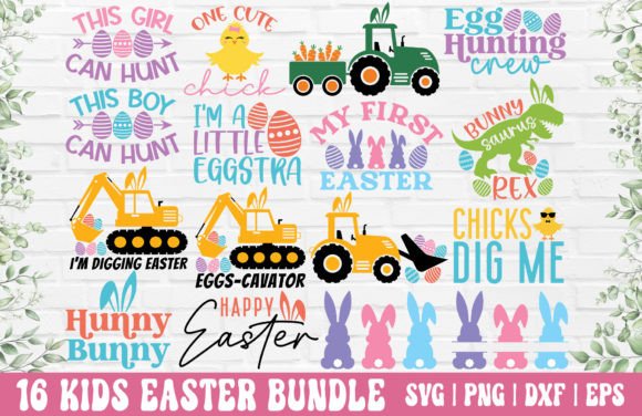 Download Easter SVG Bundle - Kids Easter PNG - Bundle Collection