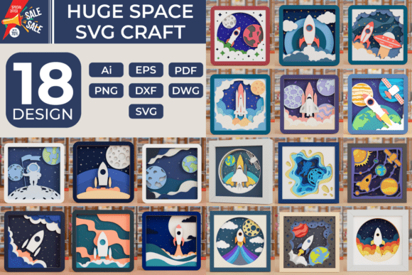 Download Space Exploration 3D SVG Craft BUNDLE - Bundle Collection