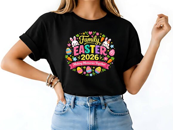 Download Family Easter 2026 T-Shirt Design - Design Collection