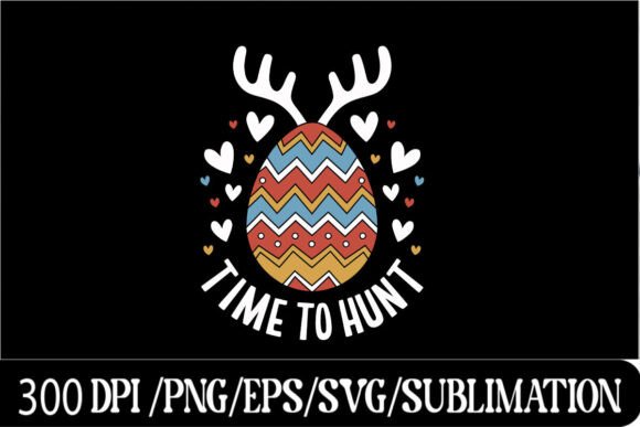 Download Time to Hunt Easter Egg Design - Design Collection