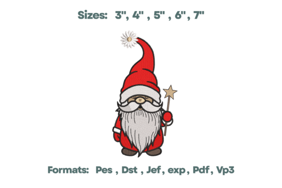 Download Magic Star Wand Gnome Embroidery Design - Design Collection