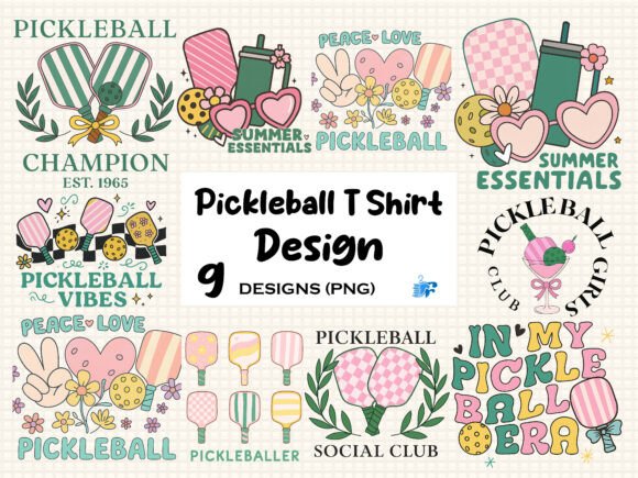 Download Pickleball T Shirt Design Bundle - Design Collection