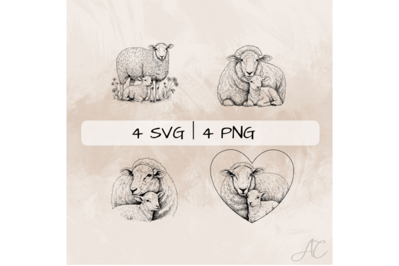 Download Sheep SVG Bundle, Sheep Mother PNG - Bundle Collection