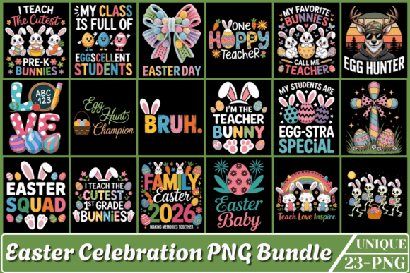 Download Easter Celebration PNG T-Shirt Bundle - Bundle Collection