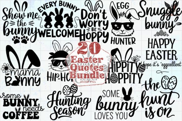 Download Easter Quotes Bundle Clipart PNG - Bundle Collection